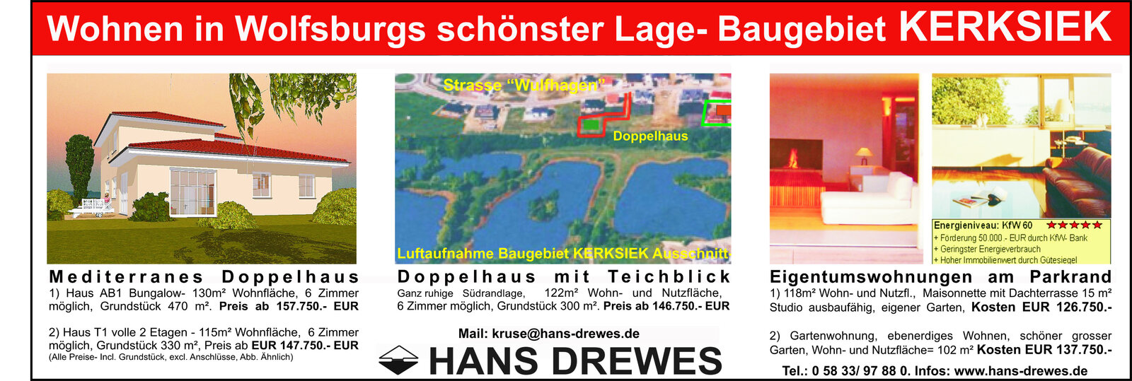 Anzeigenbeilage zu Doppelhaus und Eigentumswohnungen in Wolfsburg-Ehmen